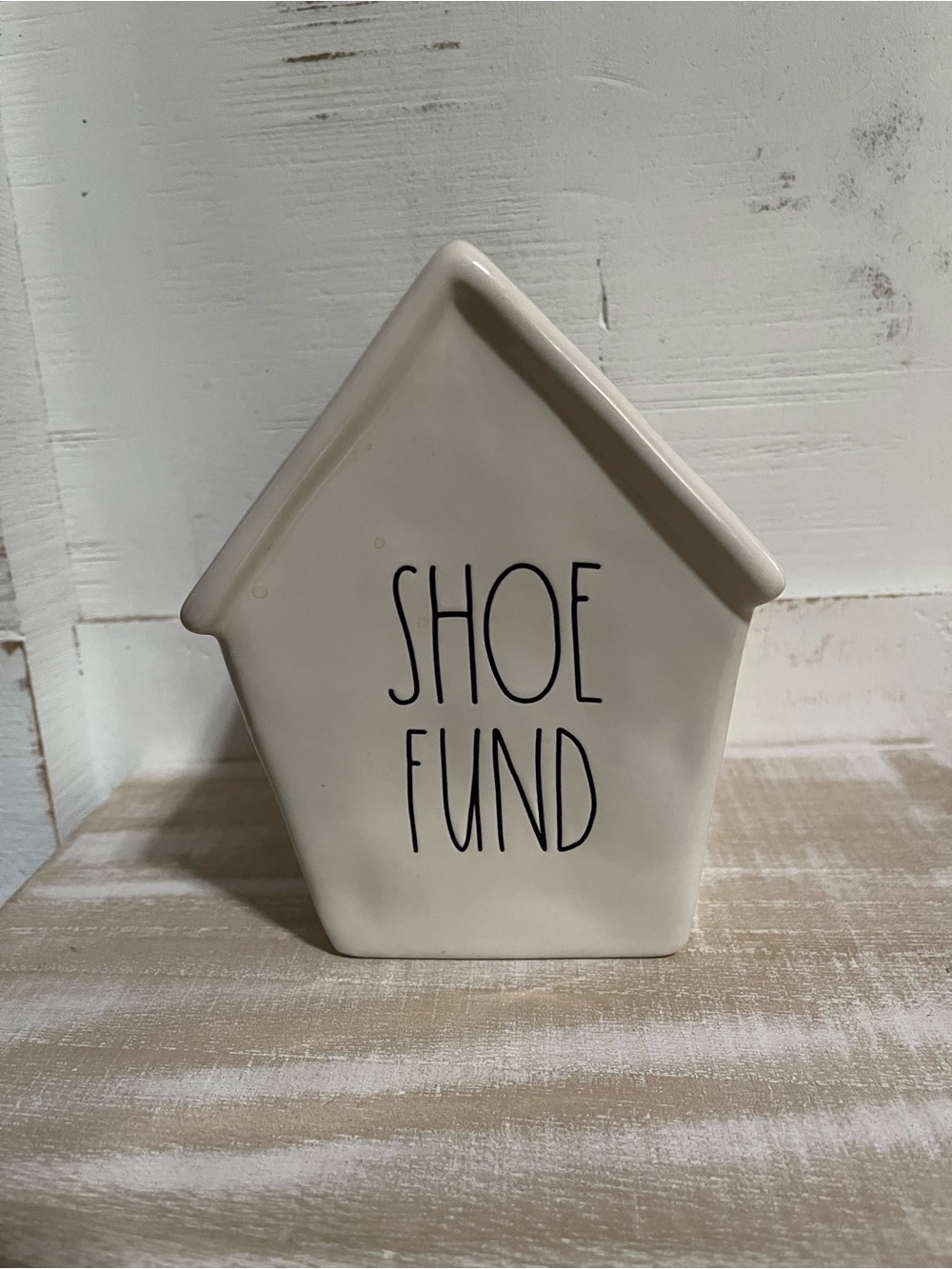 Rae Dunn 'Shoe Fund' Coin Bank